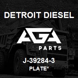 J-39284-3 Detroit Diesel Plate* | AGA Parts