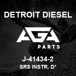 J-41434-2 Detroit Diesel Srs Instr. D* | AGA Parts