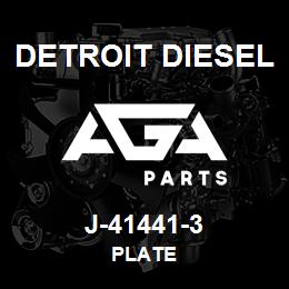 J-41441-3 Detroit Diesel Plate | AGA Parts