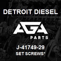 J-41749-29 Detroit Diesel Set Screws* | AGA Parts