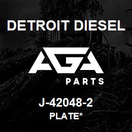 J-42048-2 Detroit Diesel Plate* | AGA Parts