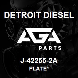 J-42255-2A Detroit Diesel Plate* | AGA Parts