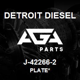 J-42266-2 Detroit Diesel Plate* | AGA Parts