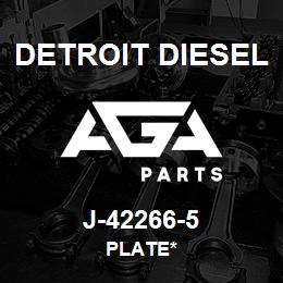 J-42266-5 Detroit Diesel Plate* | AGA Parts