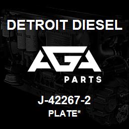 J-42267-2 Detroit Diesel Plate* | AGA Parts