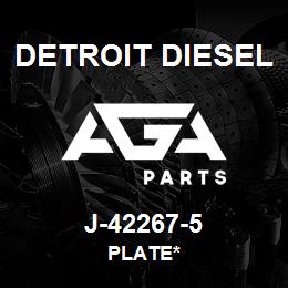 J-42267-5 Detroit Diesel Plate* | AGA Parts