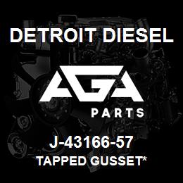 J-43166-57 Detroit Diesel Tapped Gusset* | AGA Parts