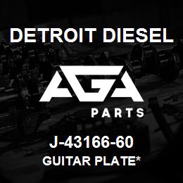 J-43166-60 Detroit Diesel Guitar Plate* | AGA Parts