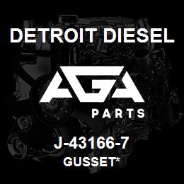 J-43166-7 Detroit Diesel Gusset* | AGA Parts