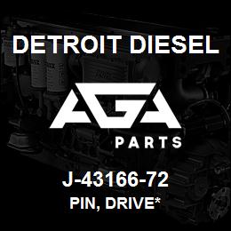 J-43166-72 Detroit Diesel Pin, Drive* | AGA Parts