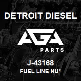 J-43168 Detroit Diesel Fuel Line Nu* | AGA Parts