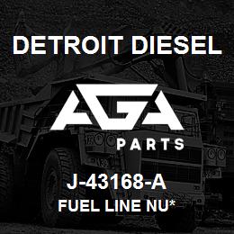 J-43168-A Detroit Diesel Fuel Line Nu* | AGA Parts