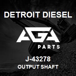 J-43278 Detroit Diesel Output Shaft | AGA Parts