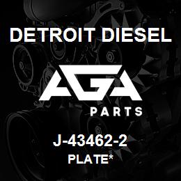 J-43462-2 Detroit Diesel Plate* | AGA Parts