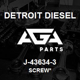 J-43634-3 Detroit Diesel Screw* | AGA Parts