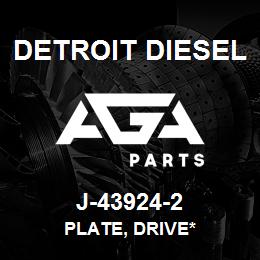 J-43924-2 Detroit Diesel Plate, Drive* | AGA Parts