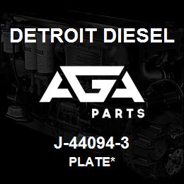 J-44094-3 Detroit Diesel Plate* | AGA Parts