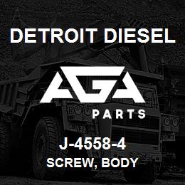 J-4558-4 Detroit Diesel Screw, Body | AGA Parts