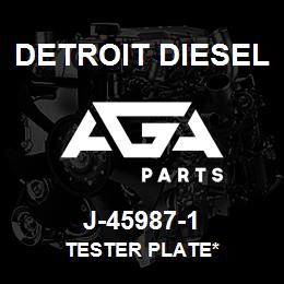 J-45987-1 Detroit Diesel Tester Plate* | AGA Parts