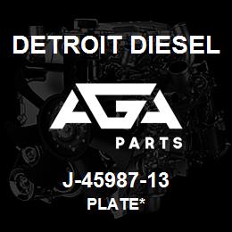 J-45987-13 Detroit Diesel Plate* | AGA Parts