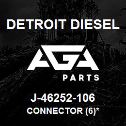 J-46252-106 Detroit Diesel Connector (6)* | AGA Parts