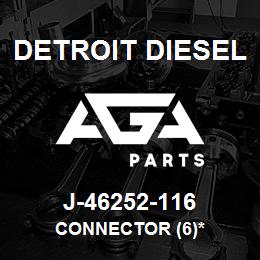 J-46252-116 Detroit Diesel Connector (6)* | AGA Parts