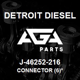 J-46252-216 Detroit Diesel Connector (6)* | AGA Parts