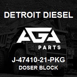 J-47410-21-PKG Detroit Diesel Doser Block | AGA Parts