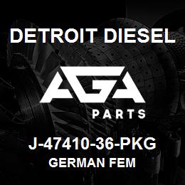 J-47410-36-PKG Detroit Diesel German Fem | AGA Parts