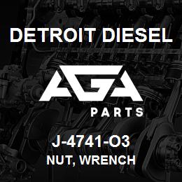 J-4741-O3 Detroit Diesel Nut, Wrench | AGA Parts