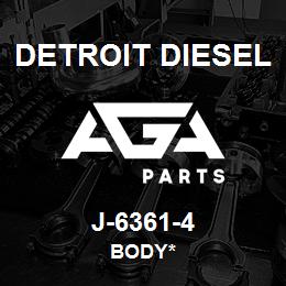 J-6361-4 Detroit Diesel Body* | AGA Parts