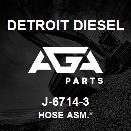 J-6714-3 Detroit Diesel Hose Asm.* | AGA Parts