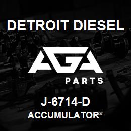 J-6714-D Detroit Diesel Accumulator* | AGA Parts