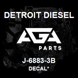 J-6883-3B Detroit Diesel Decal* | AGA Parts