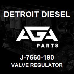 J-7660-190 Detroit Diesel Valve Regulator | AGA Parts