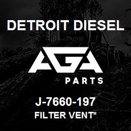 J-7660-197 Detroit Diesel Filter Vent* | AGA Parts