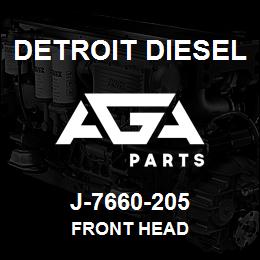 J-7660-205 Detroit Diesel Front Head | AGA Parts