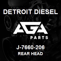 J-7660-206 Detroit Diesel Rear Head | AGA Parts