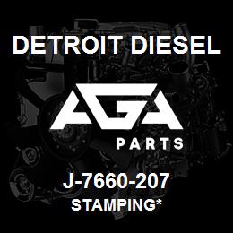 J-7660-207 Detroit Diesel Stamping* | AGA Parts