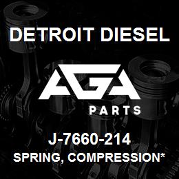 J-7660-214 Detroit Diesel Spring, Compression* | AGA Parts