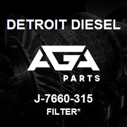 J-7660-315 Detroit Diesel Filter* | AGA Parts