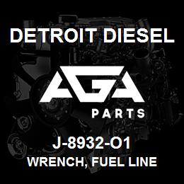 J-8932-O1 Detroit Diesel Wrench, Fuel Line | AGA Parts