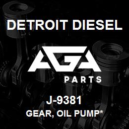 J-9381 Detroit Diesel Gear, Oil Pump* | AGA Parts