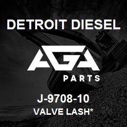 J-9708-10 Detroit Diesel Valve Lash* | AGA Parts