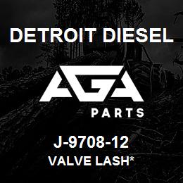 J-9708-12 Detroit Diesel Valve Lash* | AGA Parts