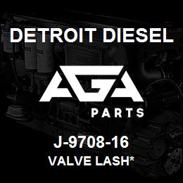 J-9708-16 Detroit Diesel Valve Lash* | AGA Parts