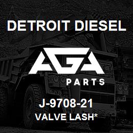 J-9708-21 Detroit Diesel Valve Lash* | AGA Parts