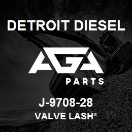 J-9708-28 Detroit Diesel Valve Lash* | AGA Parts