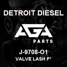 J-9708-O1 Detroit Diesel Valve Lash F* | AGA Parts