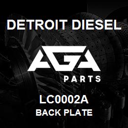 LC0002A Detroit Diesel Back Plate | AGA Parts